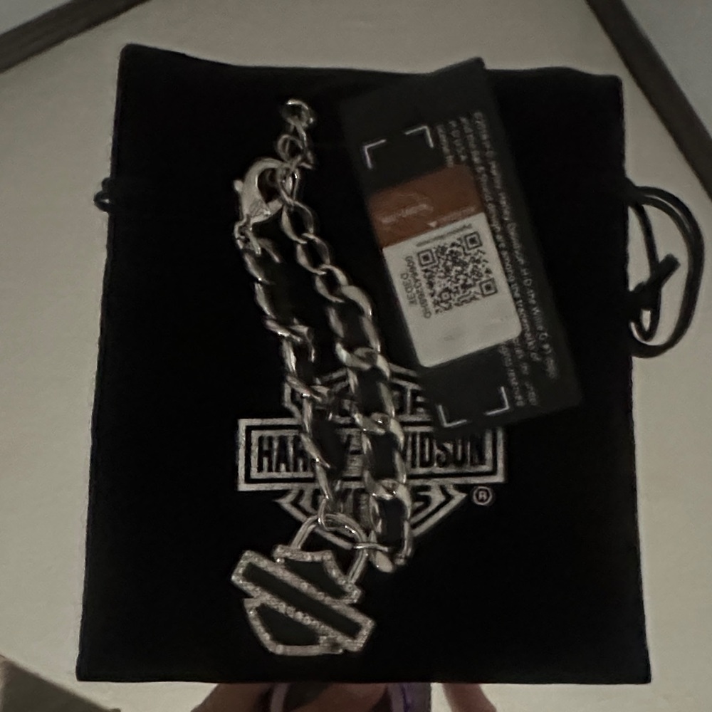Harley-Davidson Silver Logo Chain
